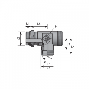 T veida adapteri ar DIN ārējo vītni un regulējamu BSP (collīgo) sānu ārējo vītni. (TME..LSMOG..B)